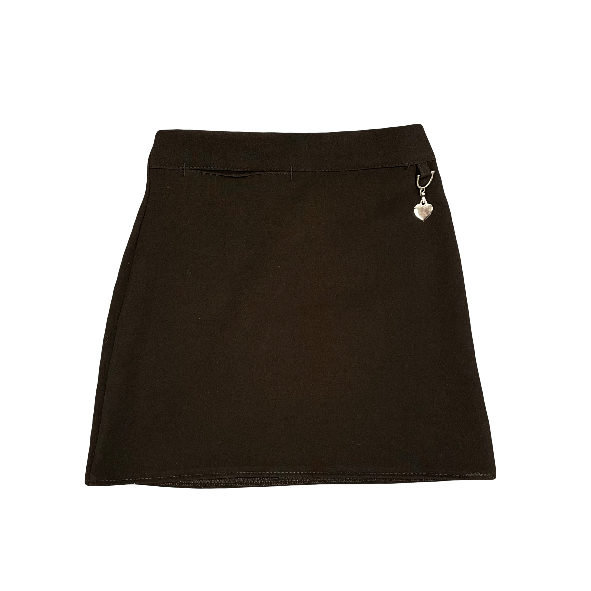 Black Straight Skirt – With Half Elasticated Waist