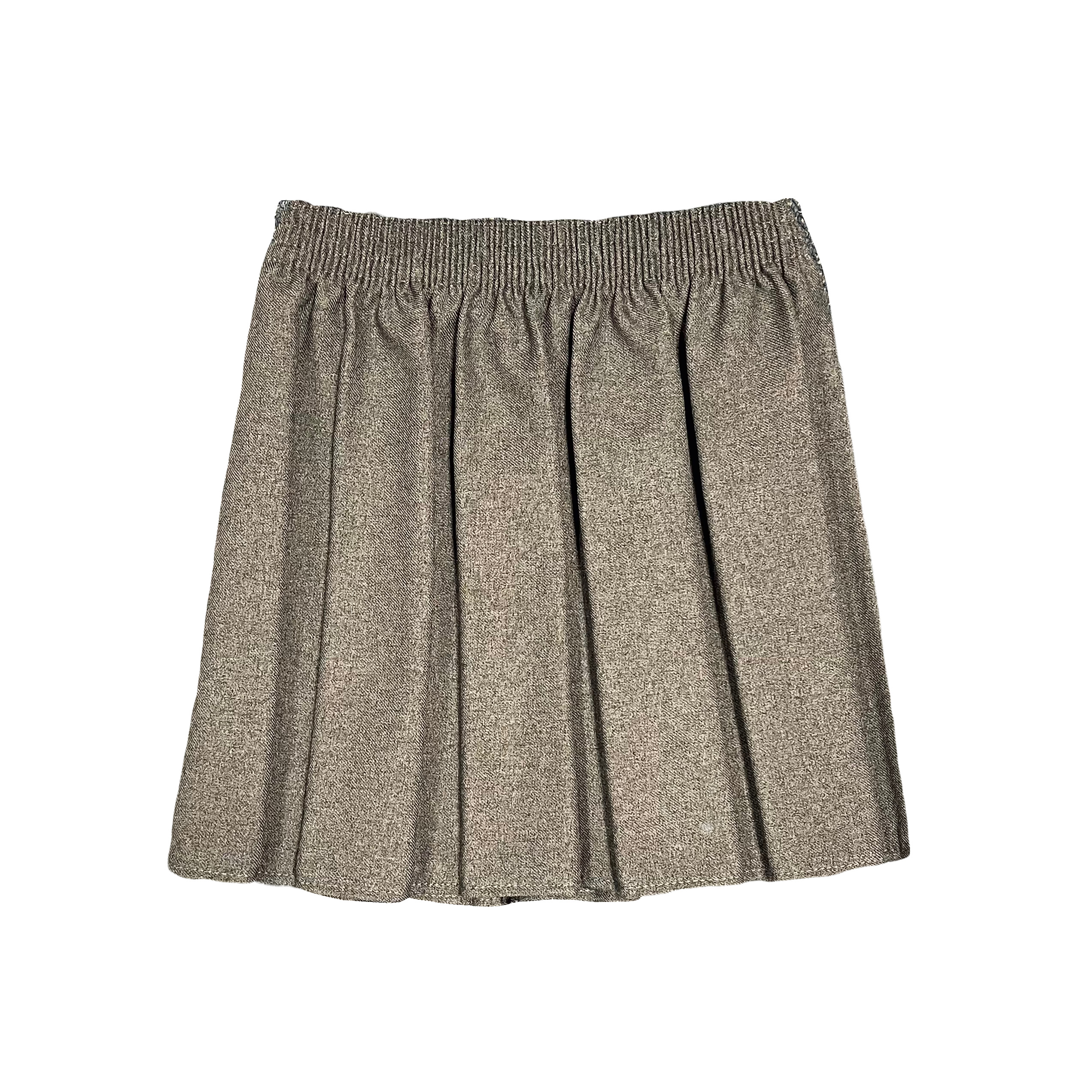 Grey Pleated Skirt - With Elasticated Waist