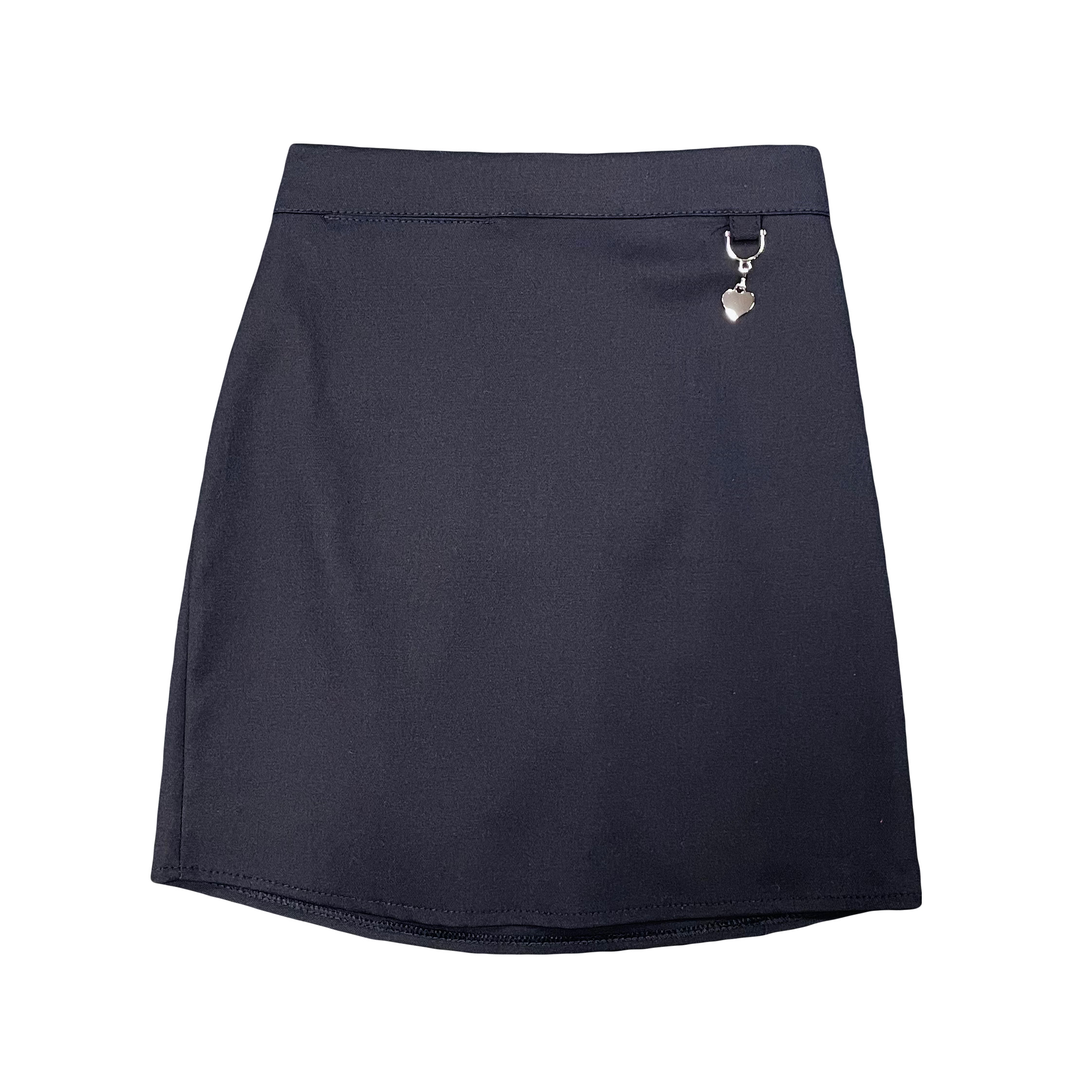 Navy Straight Skirt – With Half Elasticated Waist