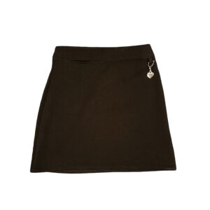 Black Straight Skirt - With Half Elasticated Waist