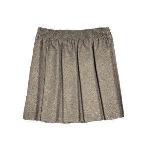 Pilgrims' Way Grey Pleated Skirt - With Elasticated Waist