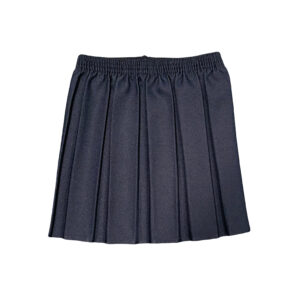 Navy Pleated Skirt - With Elasticated Waist